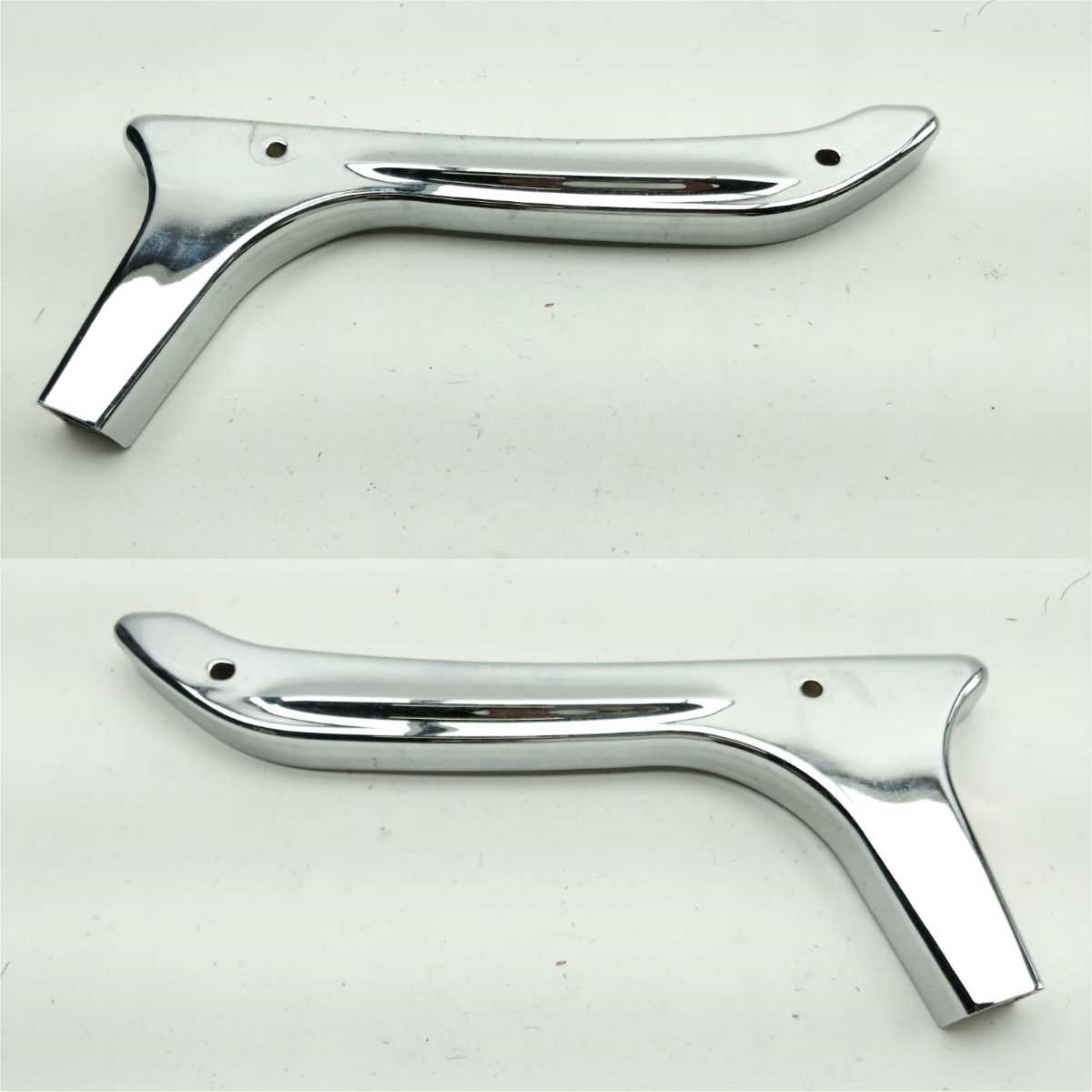 09 Yamaha V Star XVS1300 CT Rear Fender Backrest Sissy Bar Bracket Struts Chrome