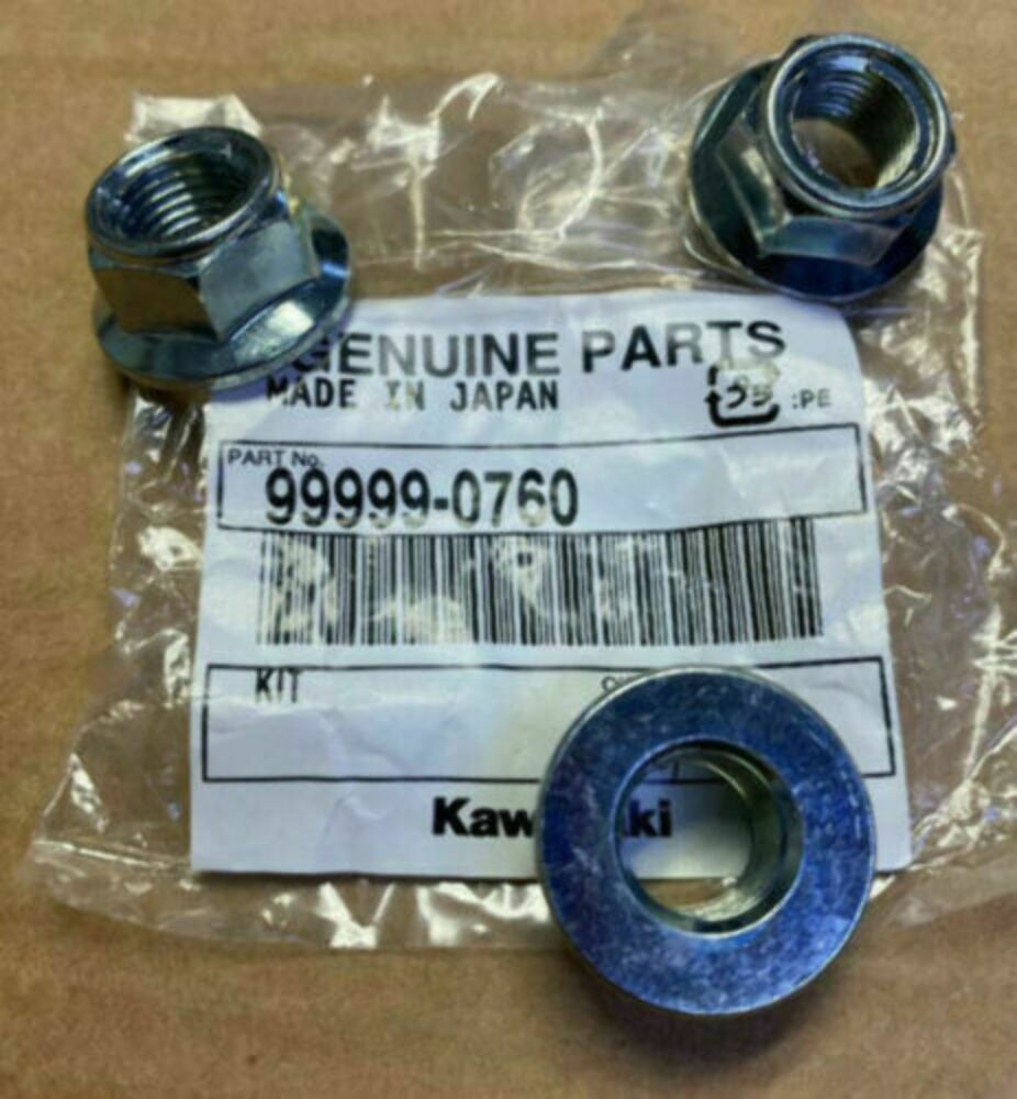 QTY 9 | Kawasaki OEM Kit SXS20-03 Nuts Motorcycle 99999-0760 - Sun