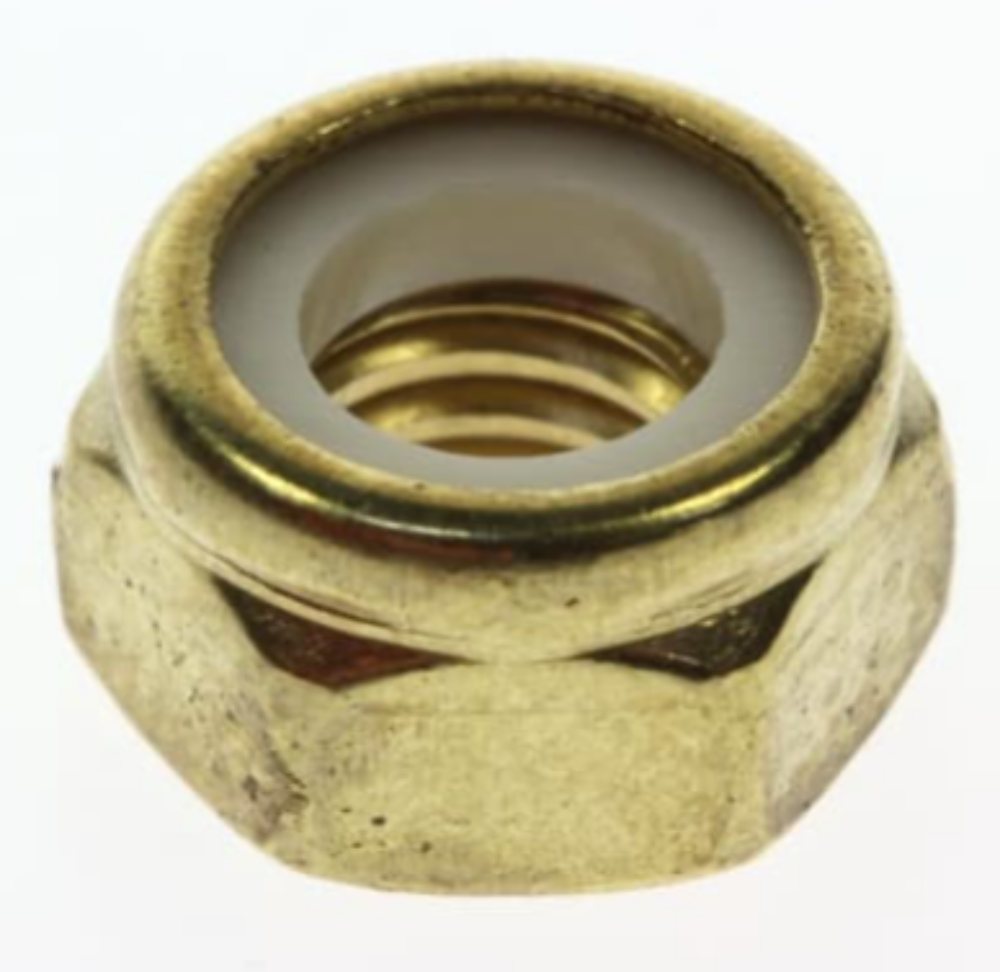 QTY 2 | Sea-Doo Elastic Stop Nut M10 Brass 232501200 - Sun Coast