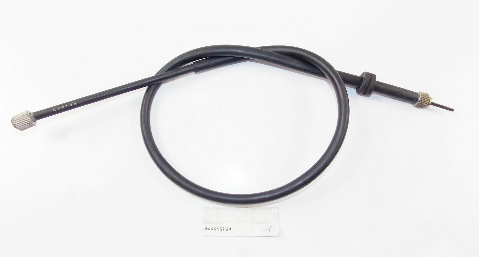 NOS OEM CAGIVA ALETTA ORO 125-S2 1987 SPEEDOMETER CABLE ASSY 800043184