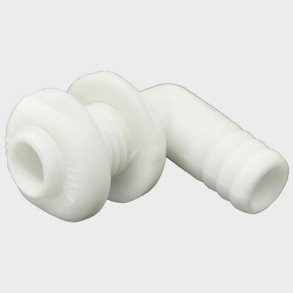 Rule Boat 90 Degree OEM Thru Hull Model 61 White Plastic 3/4IN 29-61