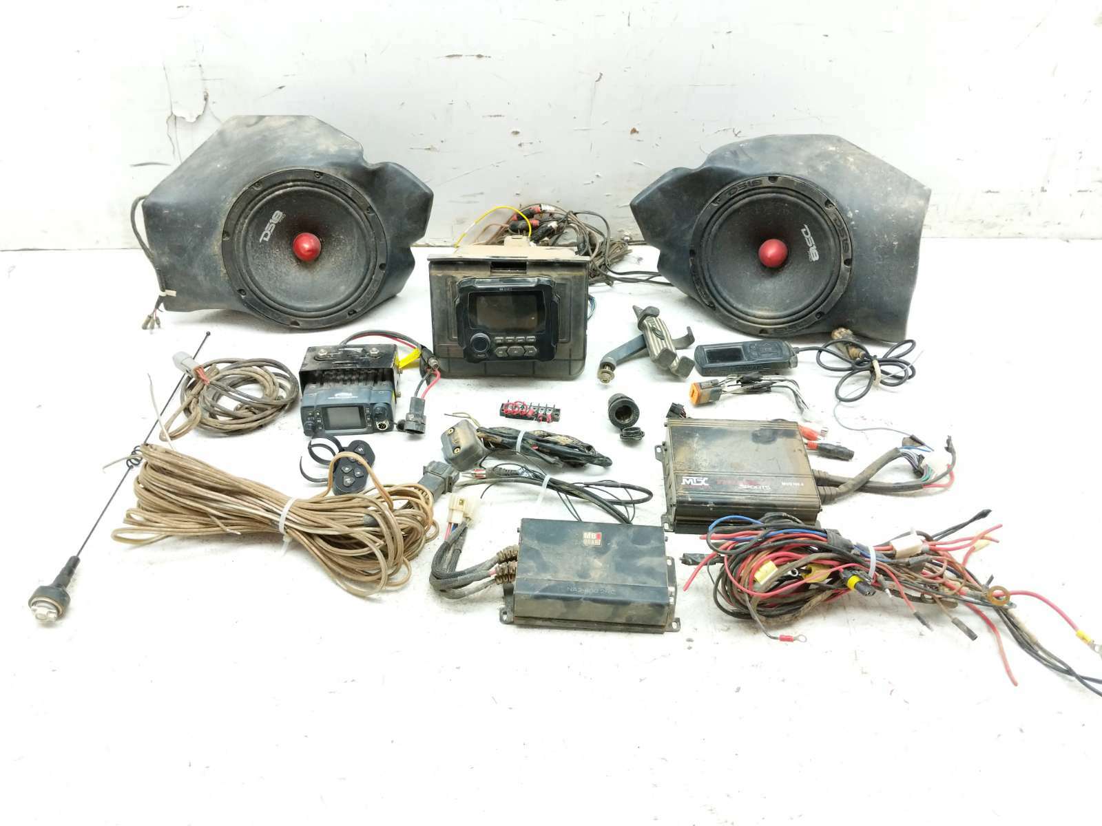 14 Polaris RZR 1000 XP EPS MB QUART DS18 Radio Stereo Speaker Audio System Kit