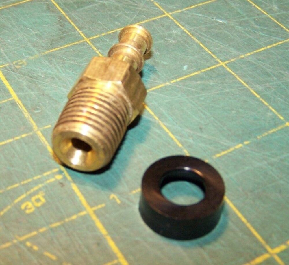 EDELMANN 744440 Push On 1/4" Hose Fitting x 1/4" Male Pipe Thread