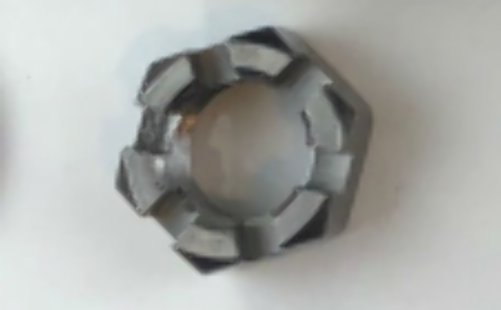 SHORELANDER 1440349 1-3/8 INCH X 1-1/16 BEARING HEX NUT SLOTTED PLAIN