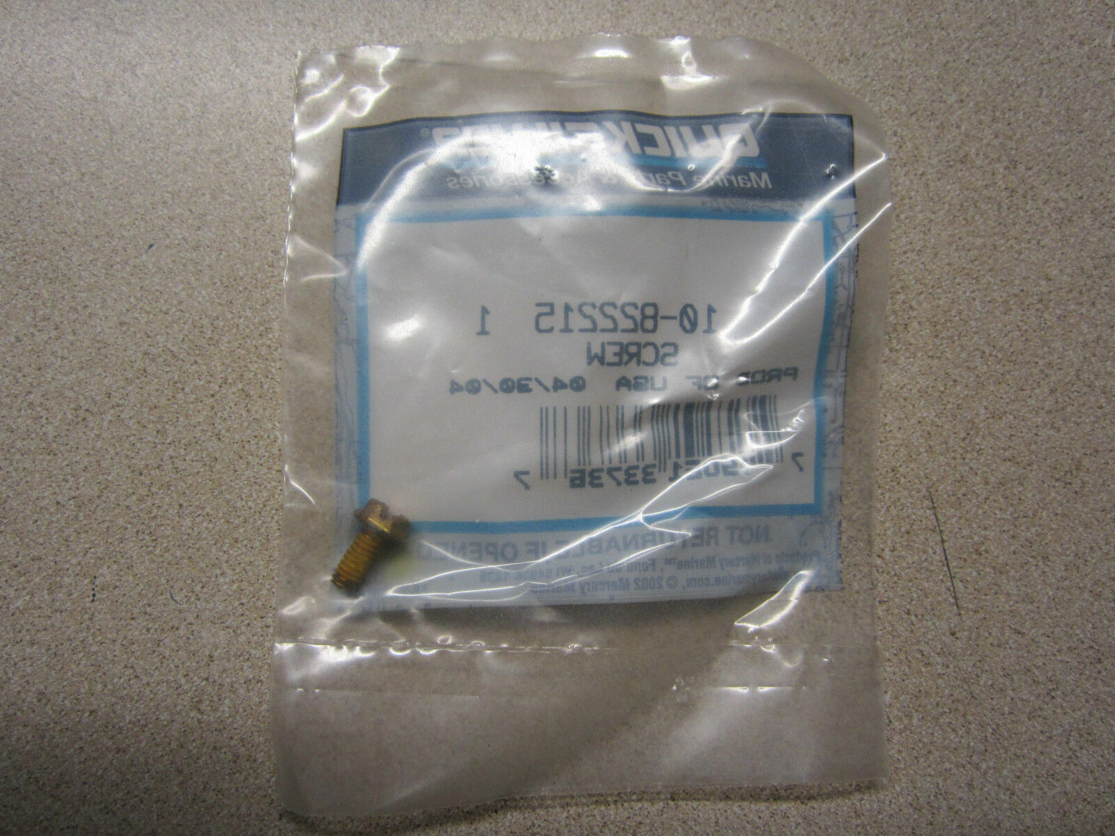 Mercury Quicksilver 10-822215 1 Screw 10-8222151 QTY-2