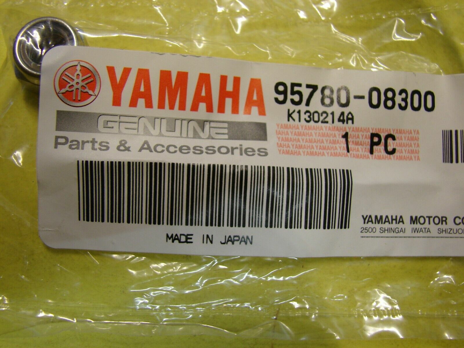 GENUINE NOS YAMAHA FACTORY SELF-LOCKING NUT 95780-08300-00 OEM FLANGE NUT