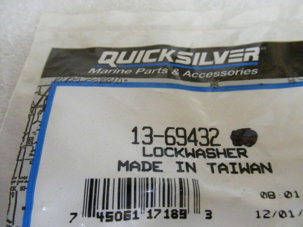 T63 Mercury Quicksilver 13-69432 Lock Washer OEM New QTY 2