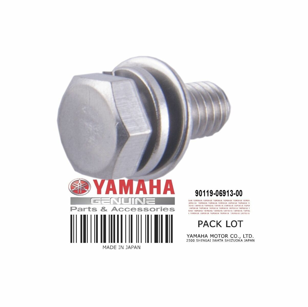 Yamaha OEM Bolt W/Washer 90119-06913-00 LOT OF 4