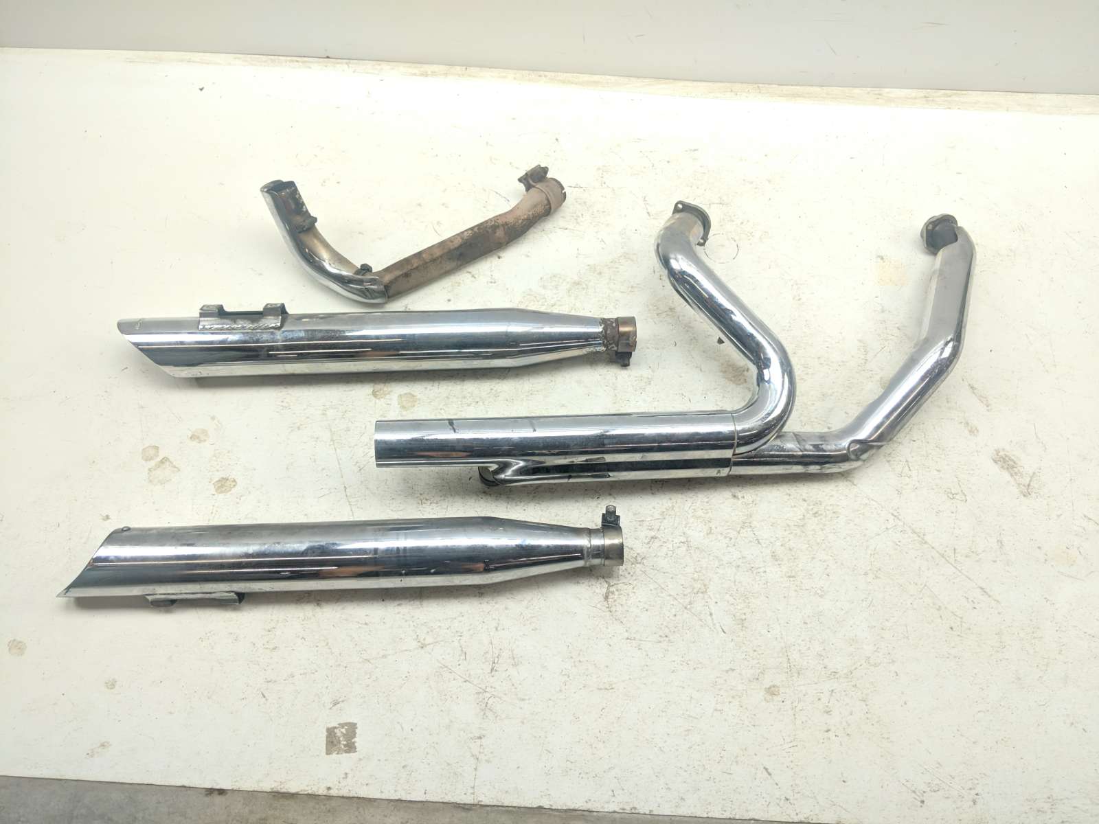 12 Harley Davidson Road Glide Ultra FLTRU Full Exhaust Header Head Pipe PYTHON Mufflers