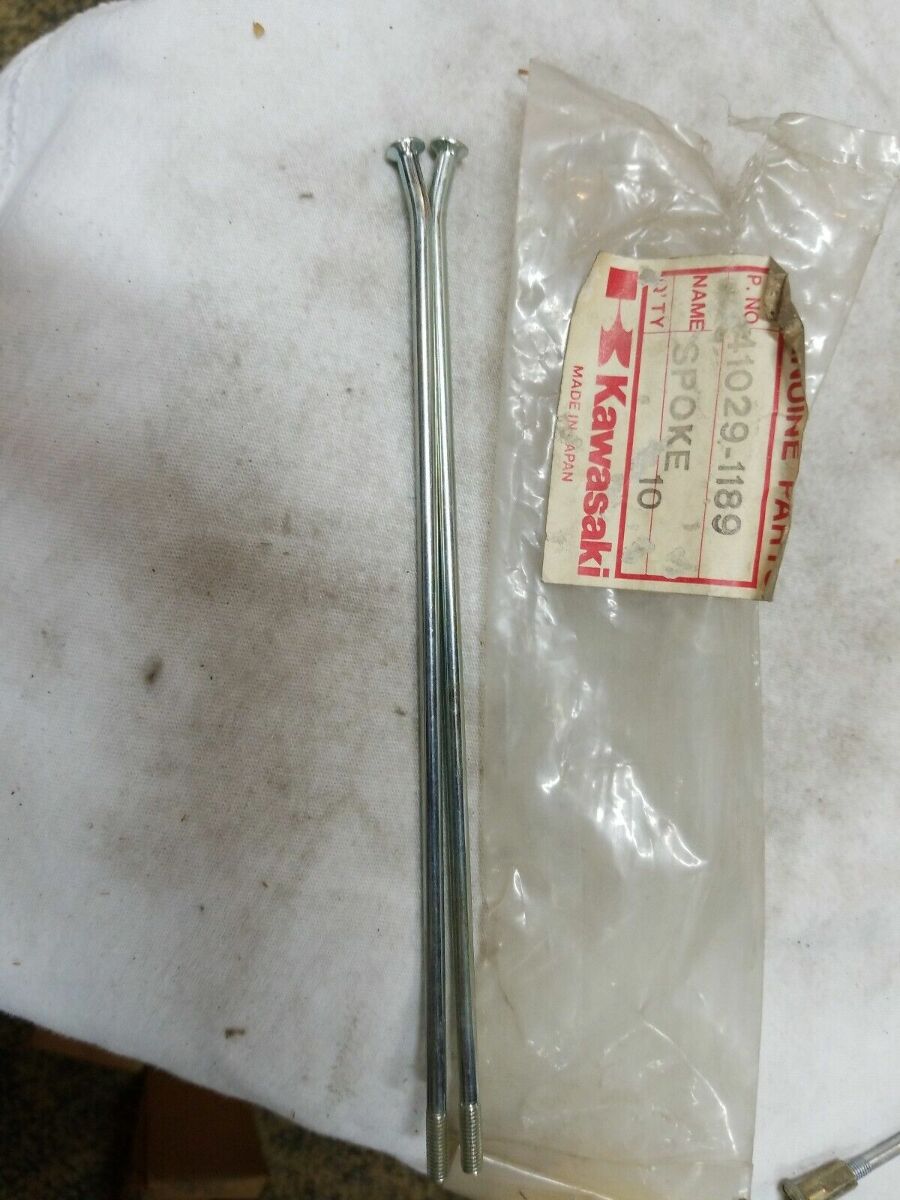 NEW NOS KAWASAKI 41029-1189 SPOKE INNER REAR QTY 2