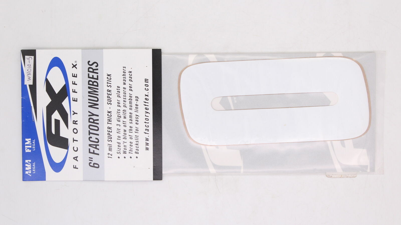 Factory Effex Number '0' Decal Part Number - 08-90050