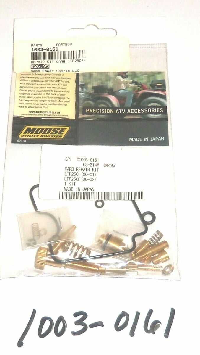 CARBURETOR REBUILD KIT Moose 1003-0161 LTF250 (00-01), LTF250F (00-02) SUZUKI