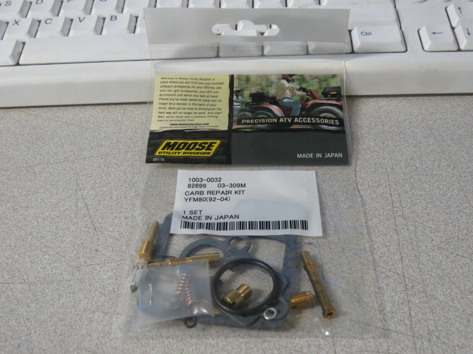 NOS Moose Utility Carburetor Repair Kit Fits: Yamaha 92-04 YFM80 1003-0032