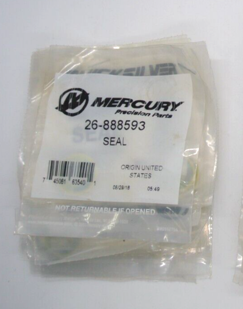 Genuine Mercury Quicksilver 26-888593 Seal OEM New Factory