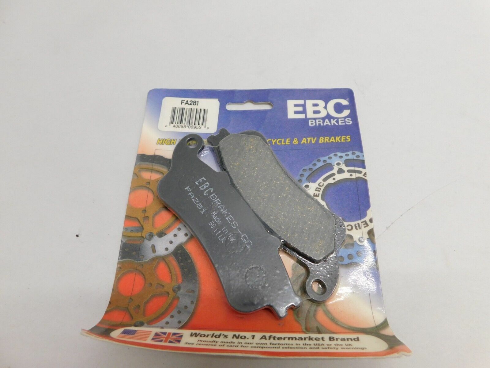 S128T1 FA281 EBC Organic Brake Pads Honda Reflex Honda Silver Wing