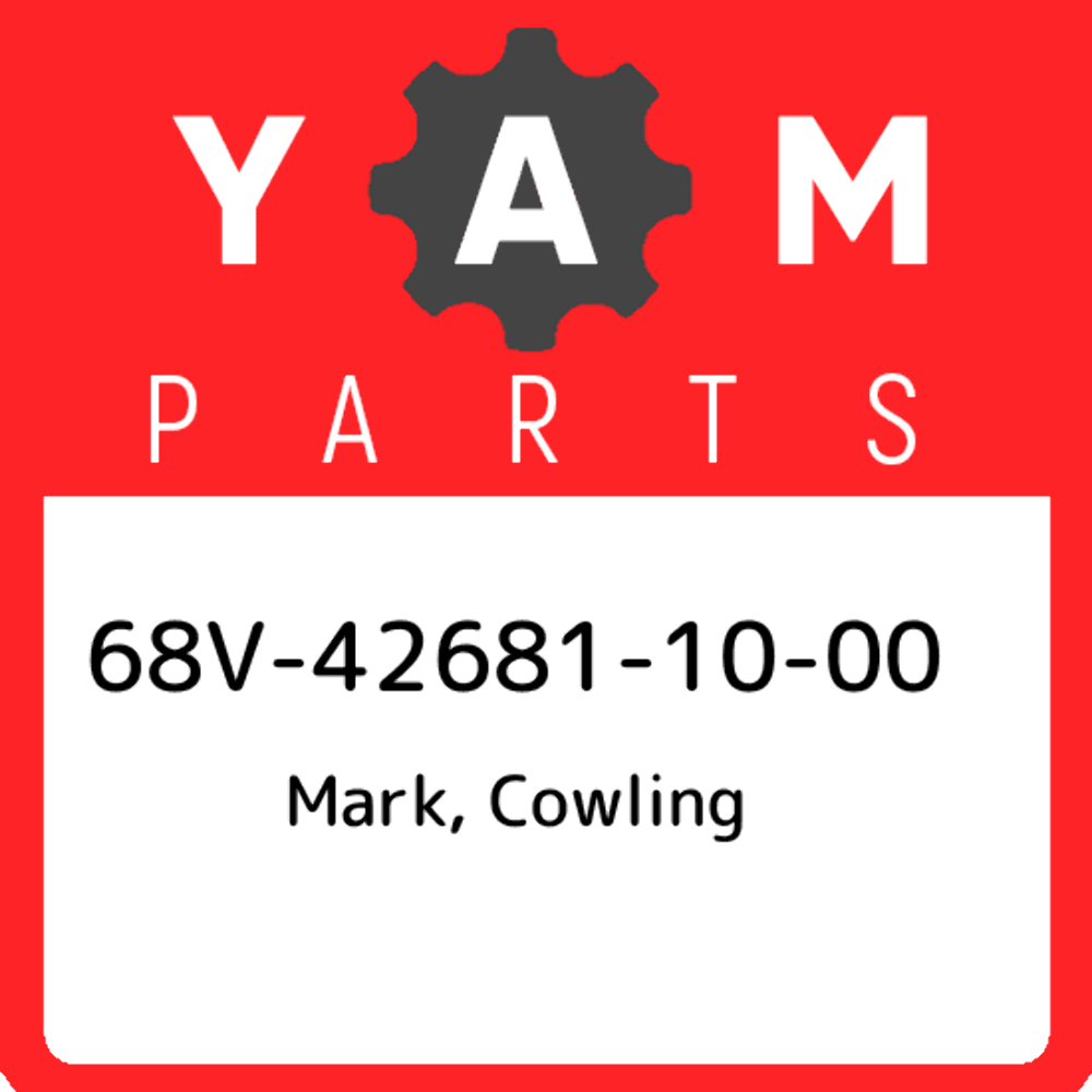 68V-42681-10-00 Yamaha Mark, cowling 68V426811000, New Genuine OEM Part
