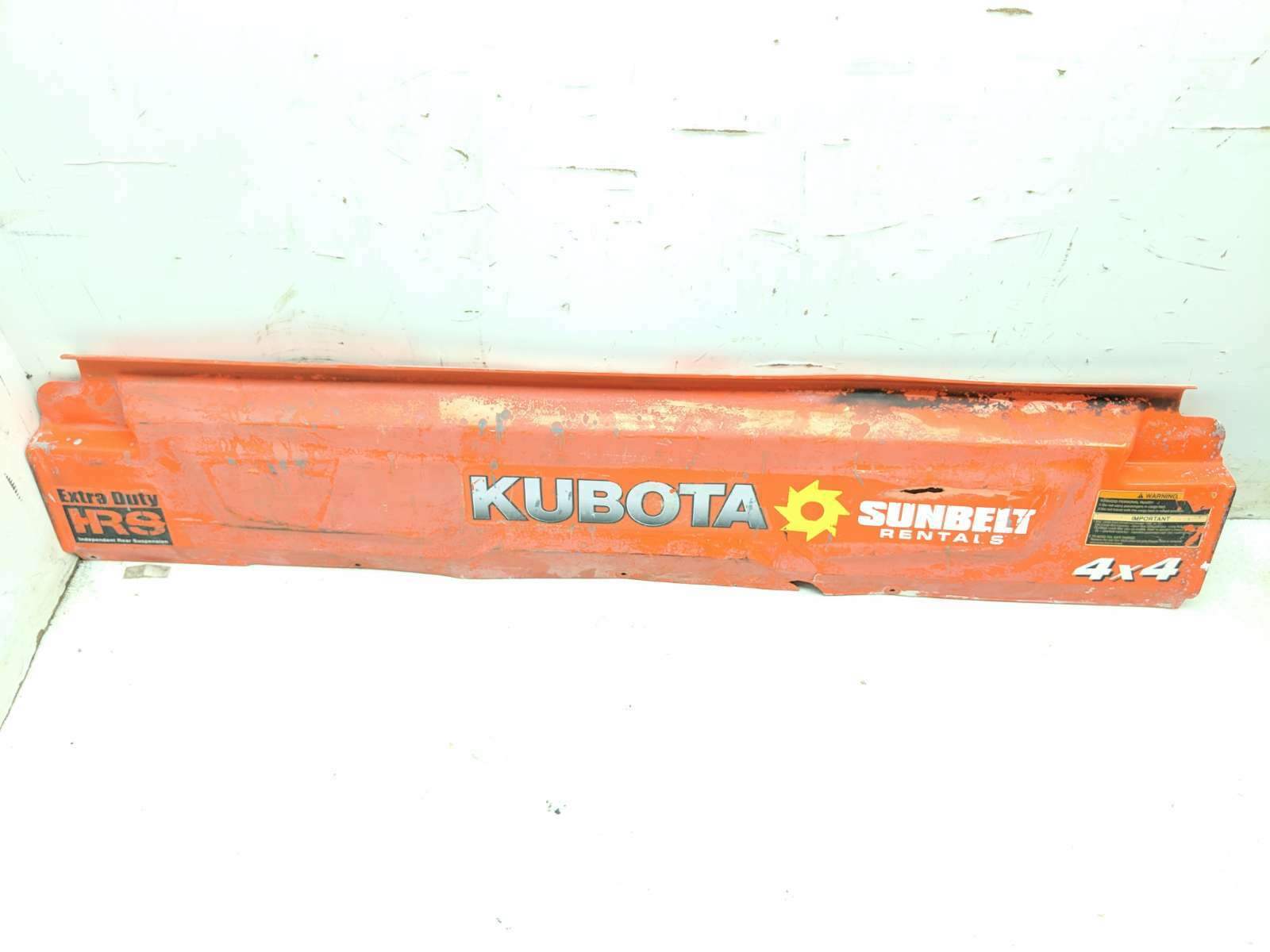 19 Kubota RTV1140 WH Rear Exterior Bed Tailgate Cover Panel