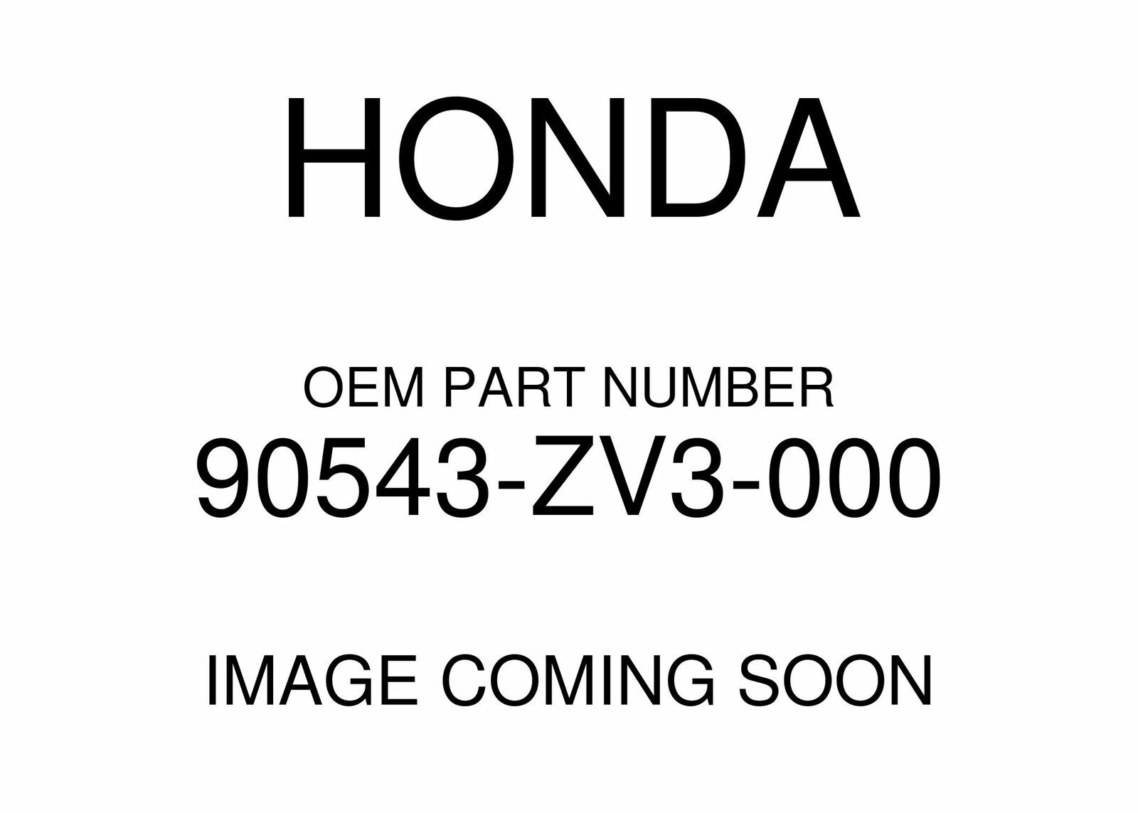 Honda Washer 10Mm 90543-ZV3-000 New OEM