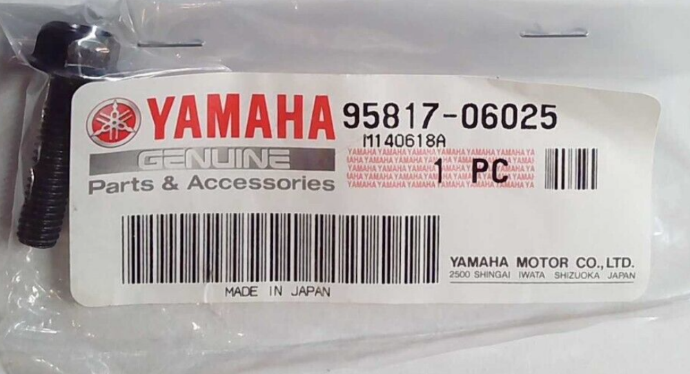 NOS Yamaha XVS1300 FJR1330 YFS200 Flange Bolt 95817-06025 NEW OEM