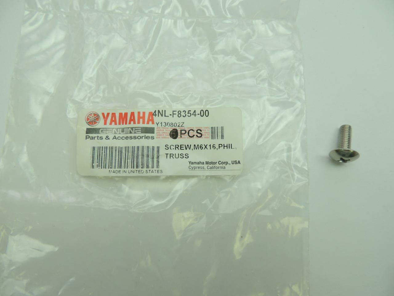 4NL-F8354-00 NOS Yamaha Cowling Screw XV1600AT XVZ1300AT XVZ1300AJ TL TN QTY-2