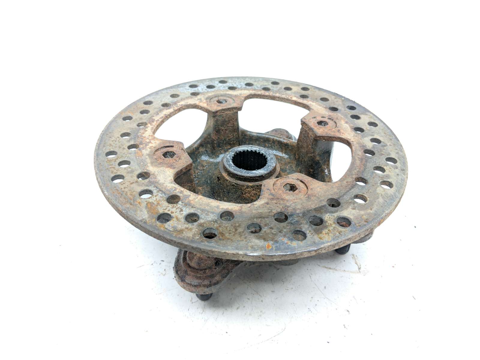 17 Kawasaki Mule Pro DXT KAF1000 Wheel Hub Bearing and Brake Rotor (C)