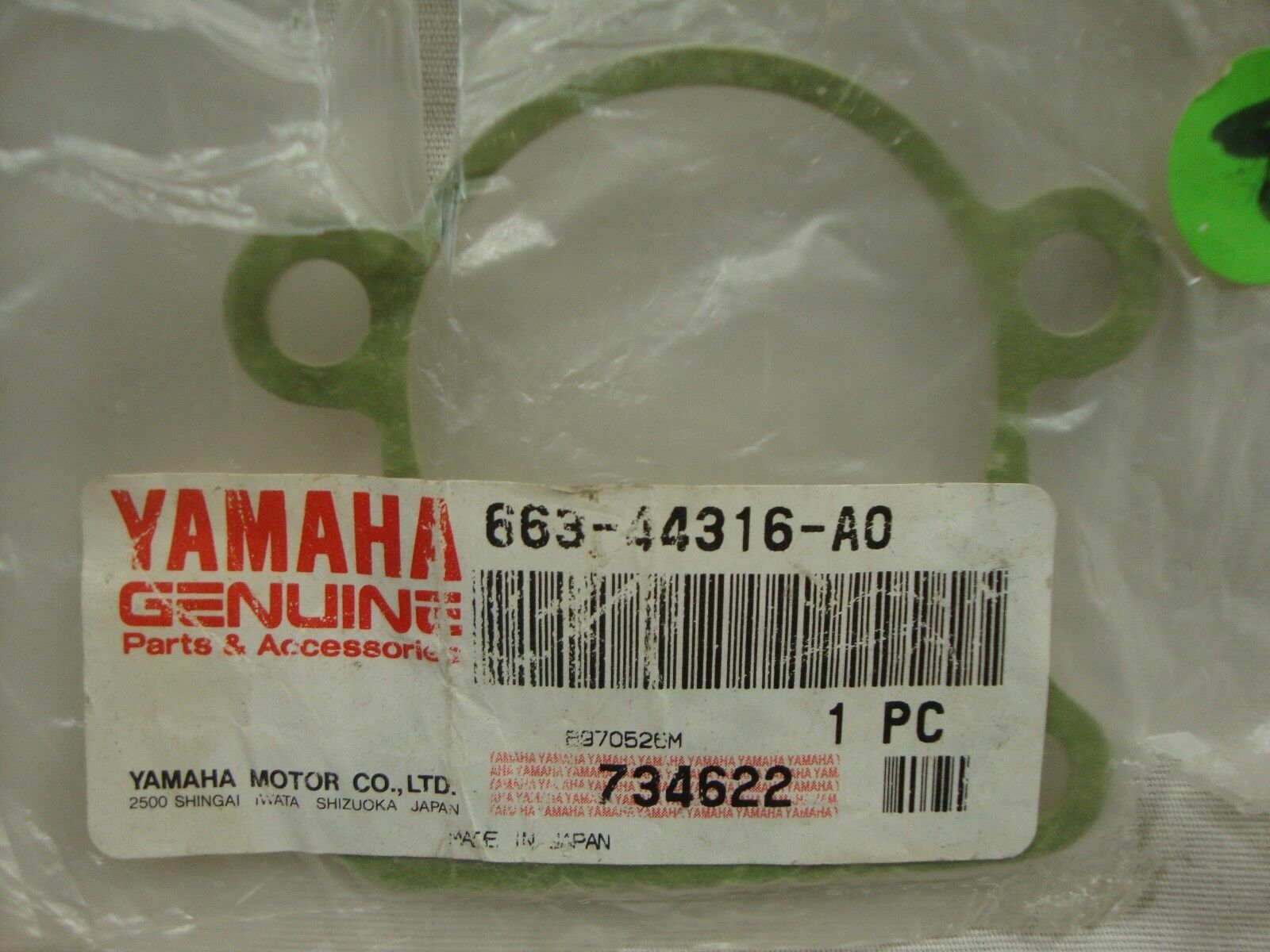 Genuine Yamaha 663-44316-A0 Water Pump Gasket 30 40 50 HP 1992-2002