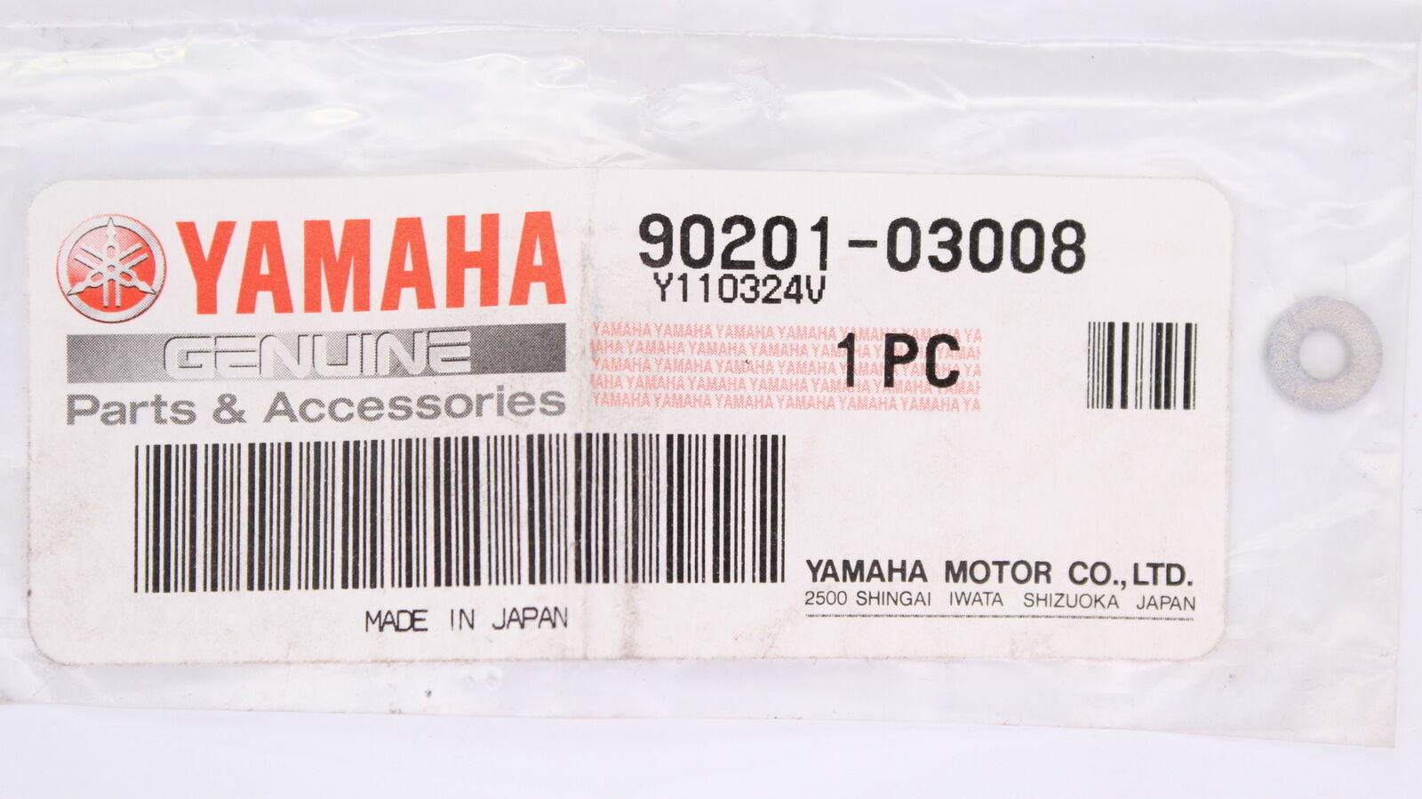 Yamaha Many Years & Models OEM Plate Washer 90201-03008-00