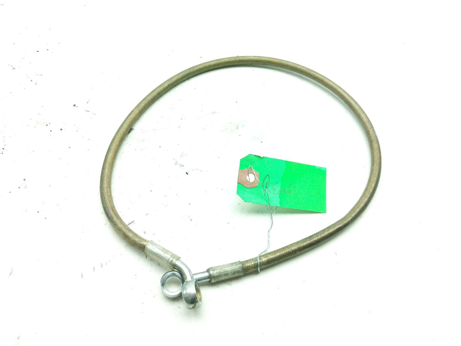 06 Kawasaki Ninja ZX14 ZX1400A Rear Brake Line Hose Stainless Steel