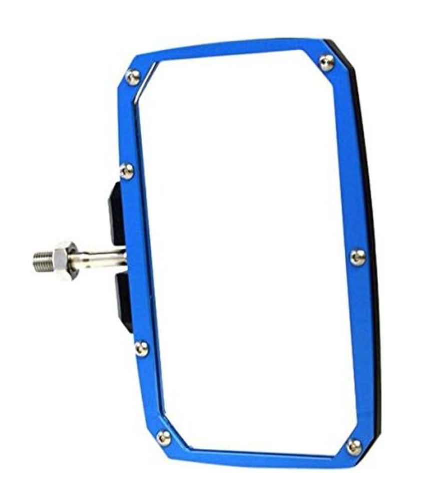 2008-2024 UTV Assault Explorer Series Side Mirror BLK/Blue LEFT & RIGHT 101005SM04022
