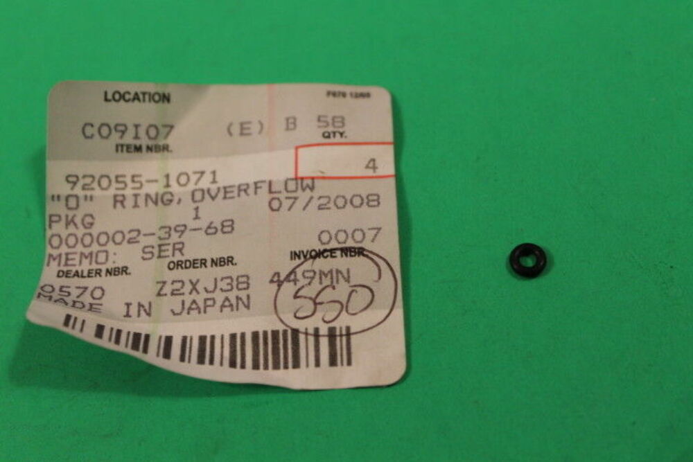 ★★★ Rinoページ Kawasaki NOS NEW 92055-1473 O Ring ZX ZX750 Ninja