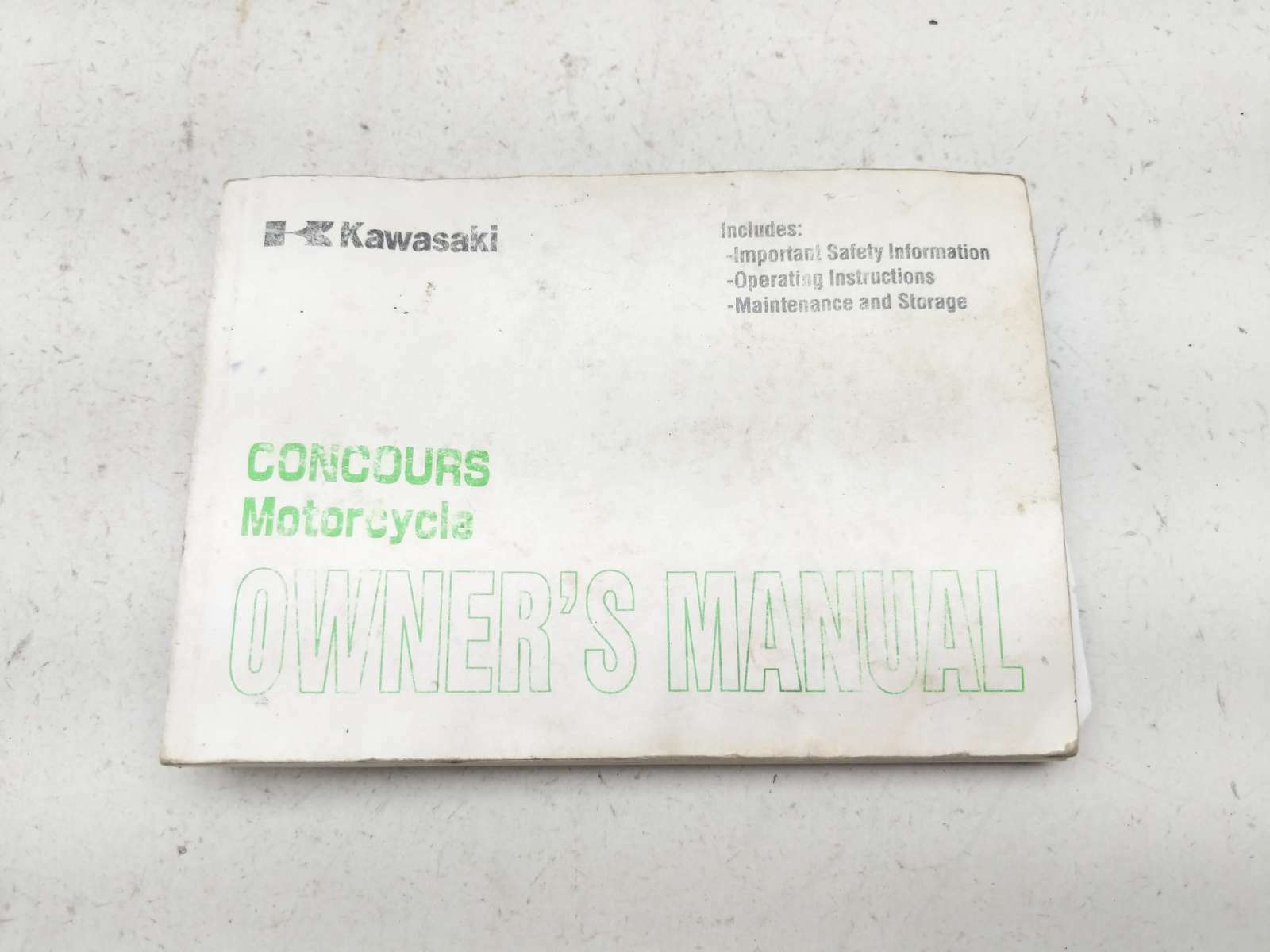 97 Kawasaki Concours ZG1000 Owner's Manual