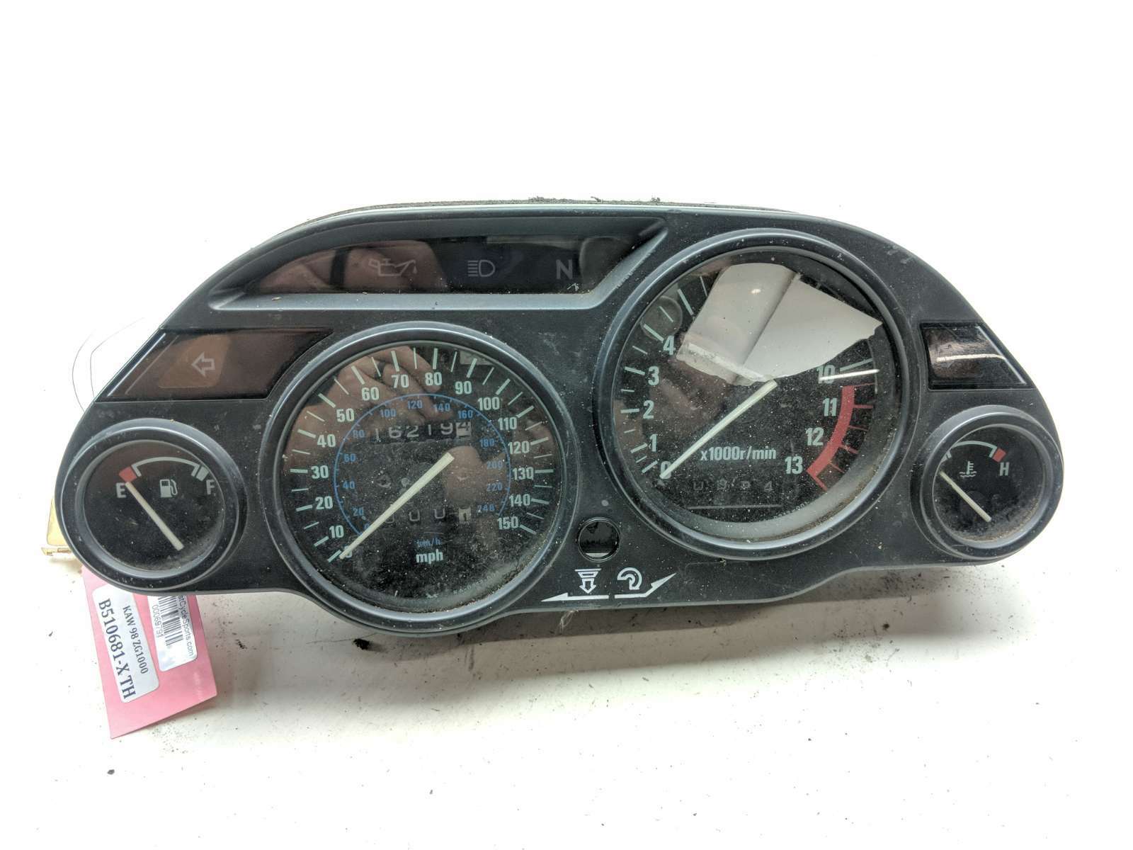 98 Kawasaki Concours ZG1000 Gauge Cluster Speedometer Tachometer Damaged