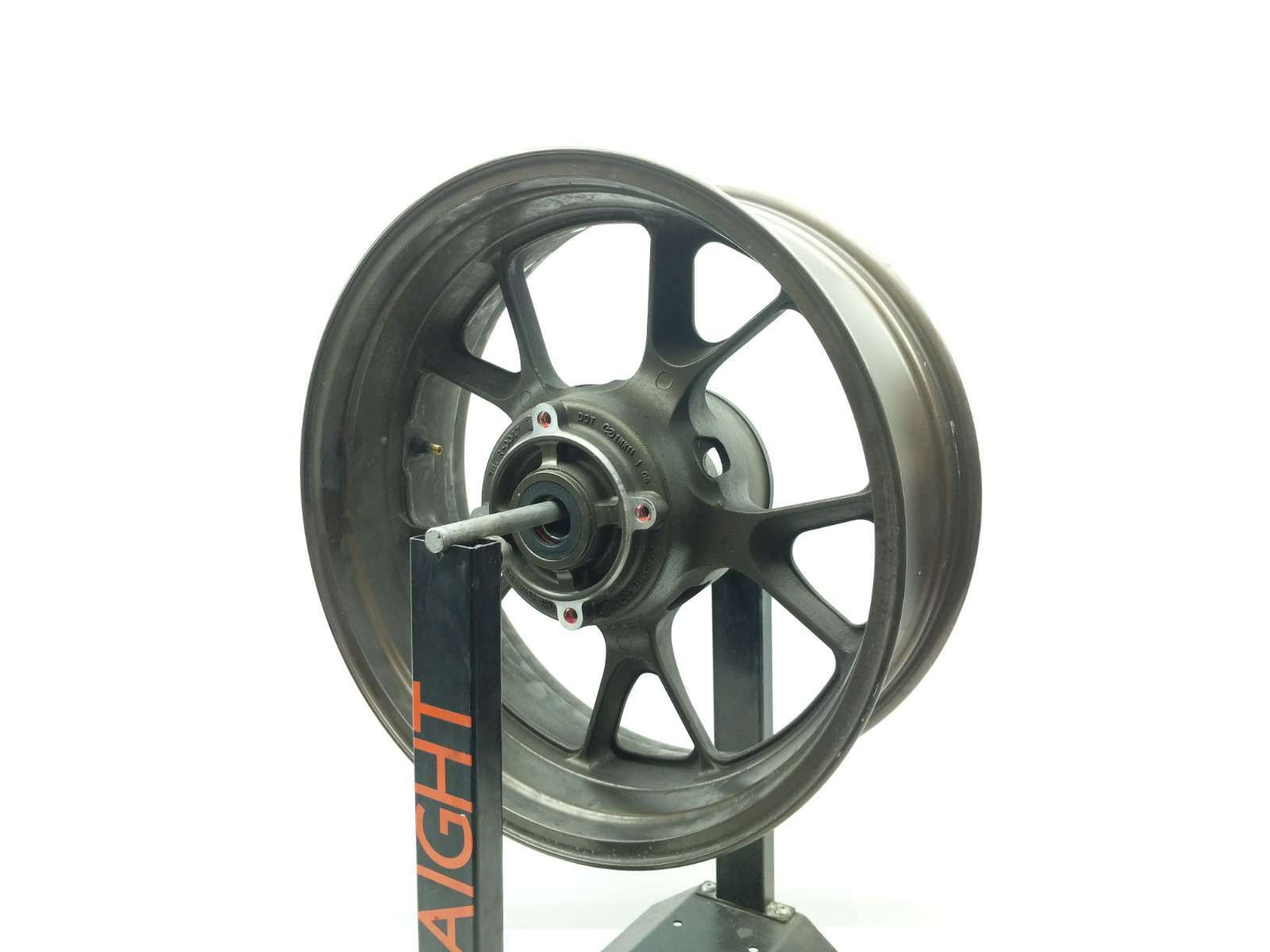 06 Kawasaki Ninja ZX14 ZX1400A Rear Wheel Rim STRAIGHT 17X6.00