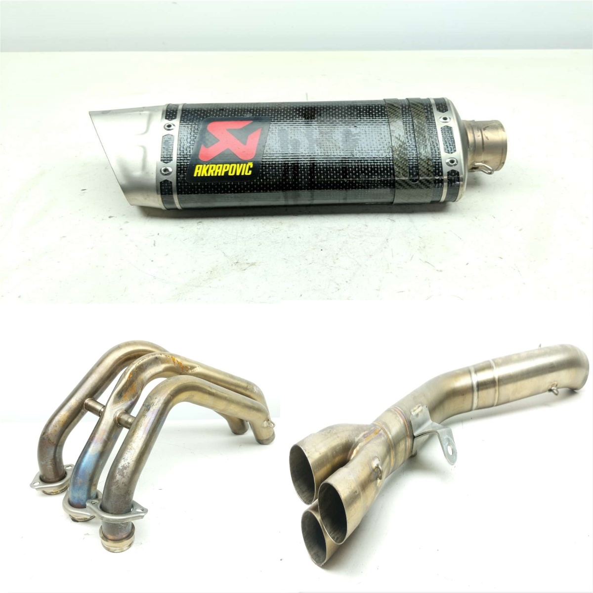 21 Yamaha MT-09 MT09D AKRAPOVIC Exhaust Muffler Silencer Can