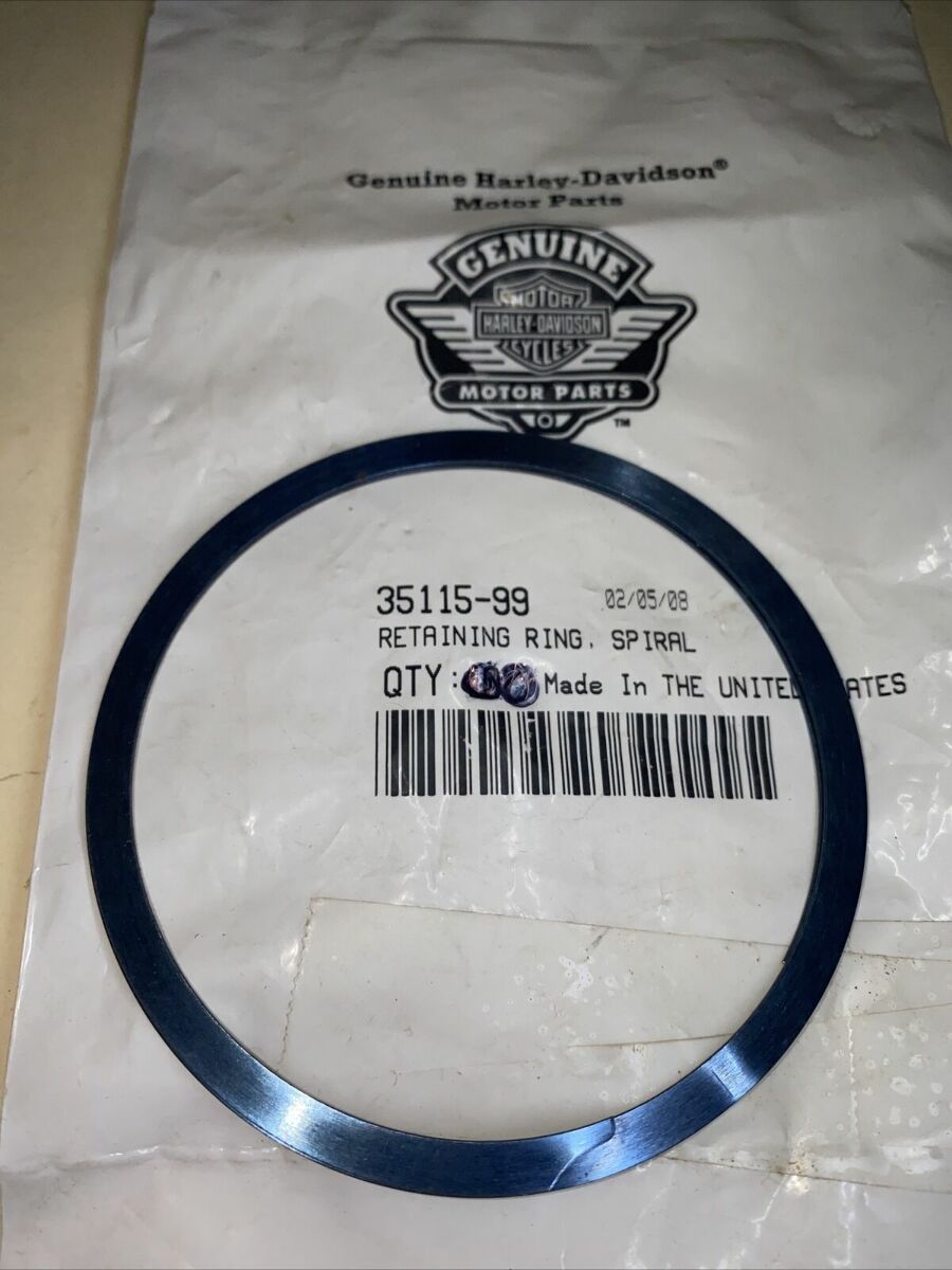 NEW Genuine HARLEY DAVIDSON Stock SPIRAL RETAINING RING OEM 35115-99 NOS QTY-2