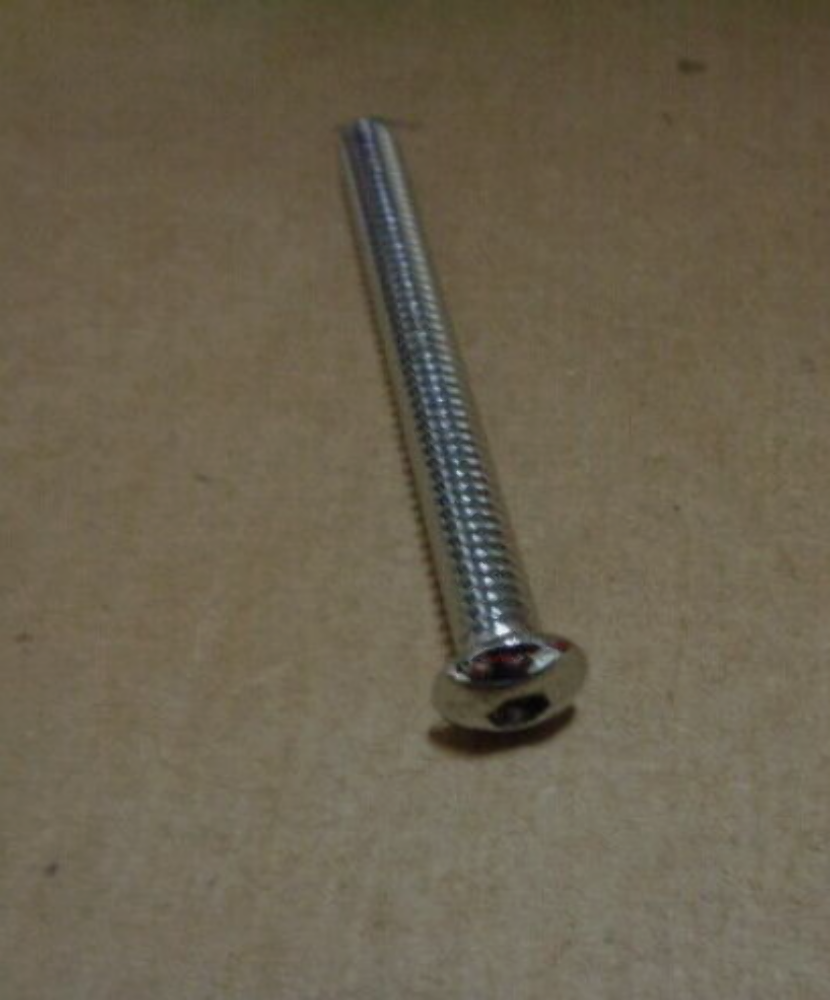 NOS Harley Davidson Screw Button Head Chrome 1/4-20 X 2-1/2
