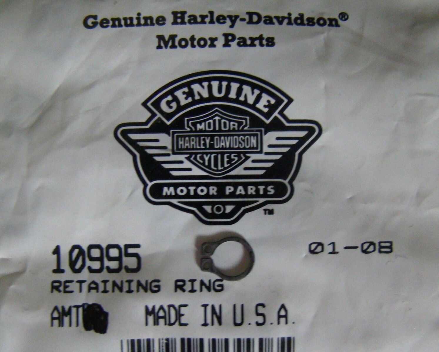 HARLEY 10995 RETAINING RING NOS OEM QTY 3