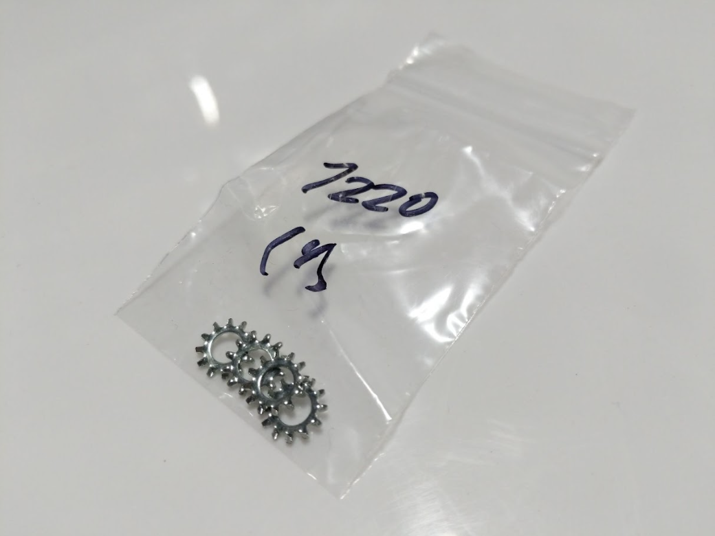 NOS OEM Harley Davidson external tooth Lockwashers P/N 7220 QTY 4