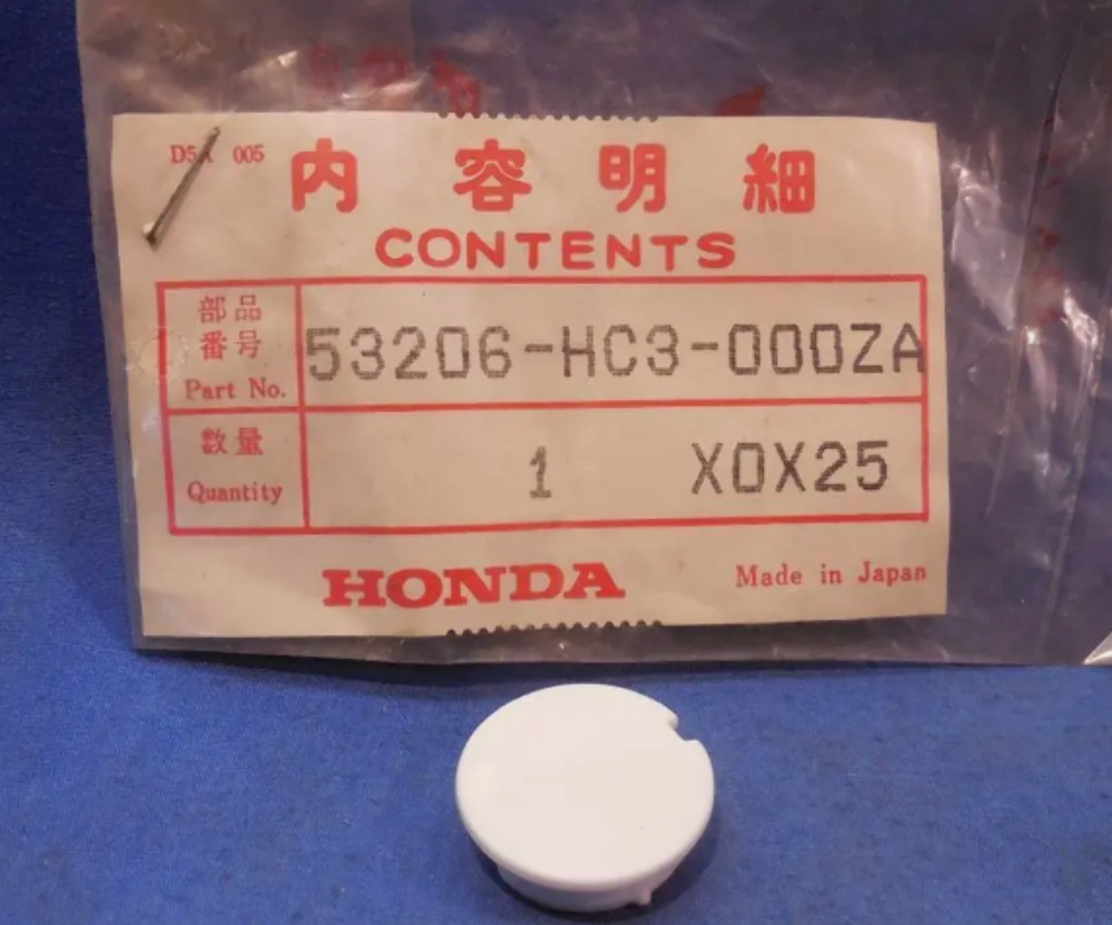 Honda 53206-HC3-000ZA Hand Cover Cap (White) NH1 TRX125 NOS H441