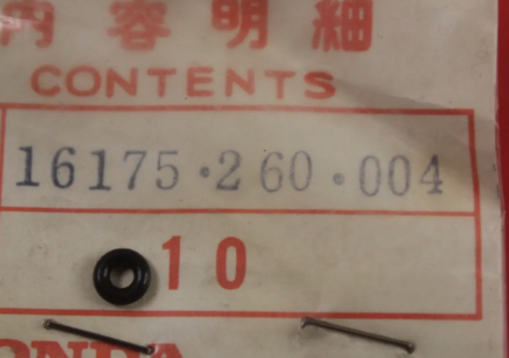 NOS Honda C70 CA160 CA175 CA72 CA77 CB160 CB450 CB72 CB77 CL160 16175-260-004
