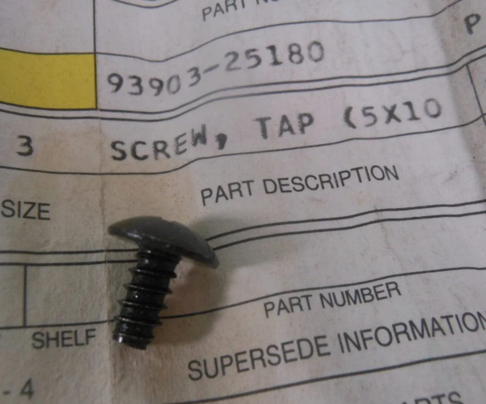 Genuine Honda Screw Tapping (5X10) 93903-25180