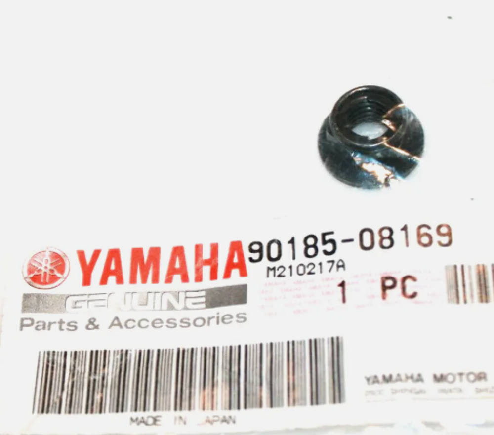 Yamaha OEM Self Locking FLANGE Nut 90185-08169 QTY 2
