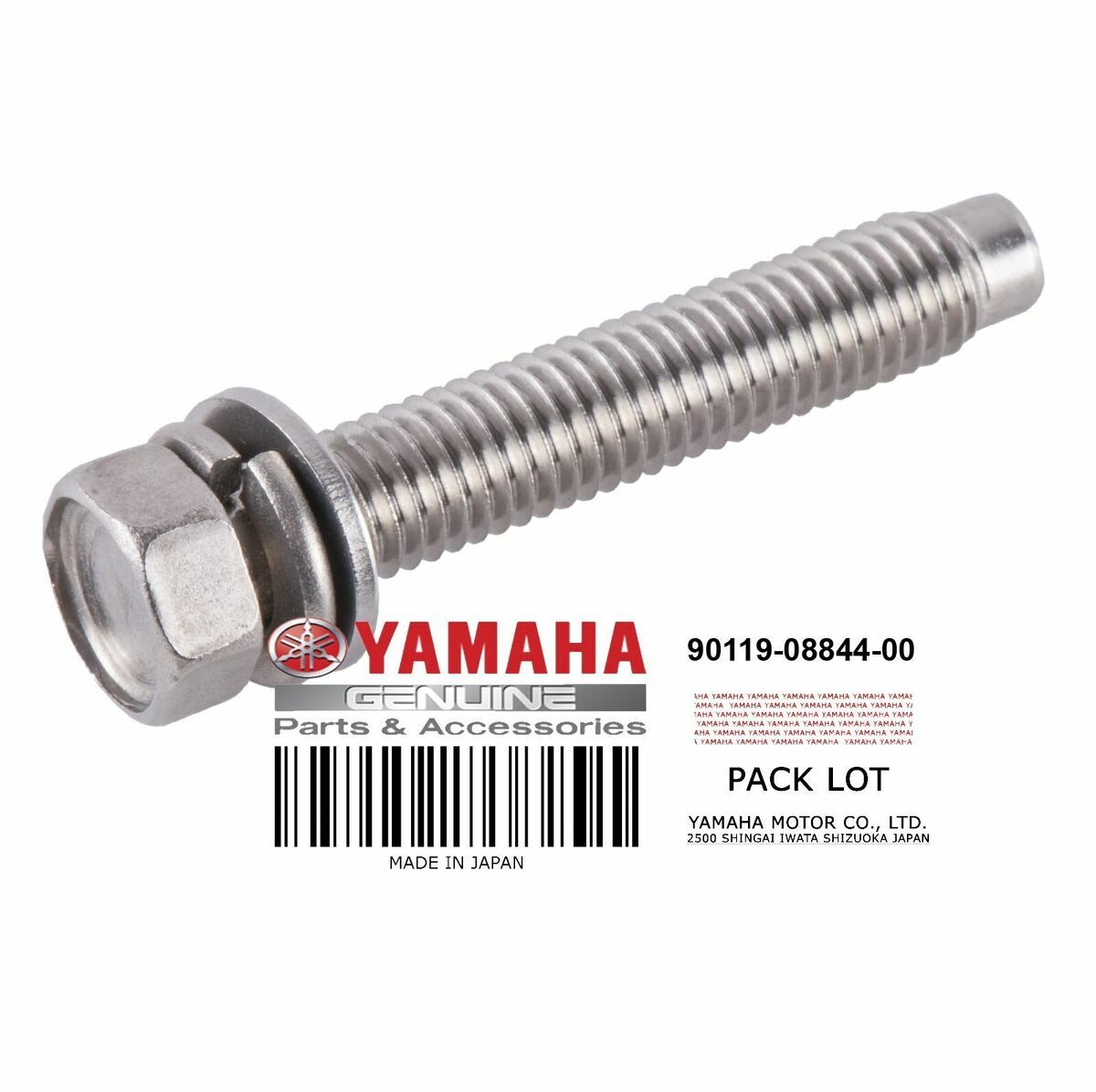 YAMAHA HULL AND DECK BOLT WITH WASHER WAVE RUNNER FX 08-2013 90119-08844