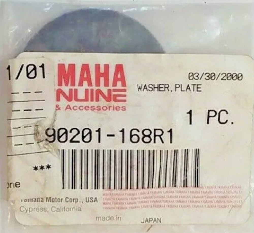 NOS Yamaha YFM250 YFM400 Plate Washer 90201-168R1 NEW OEM