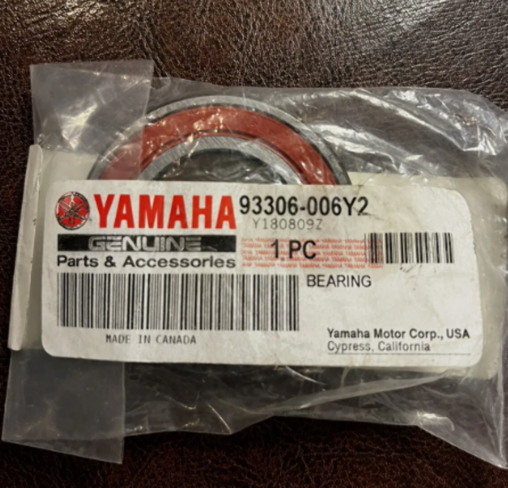 YAMAHA #93306-006Y2-00 Grizzly 350/450, Big Bear 400 Front Wheel Bearing NEW OEM