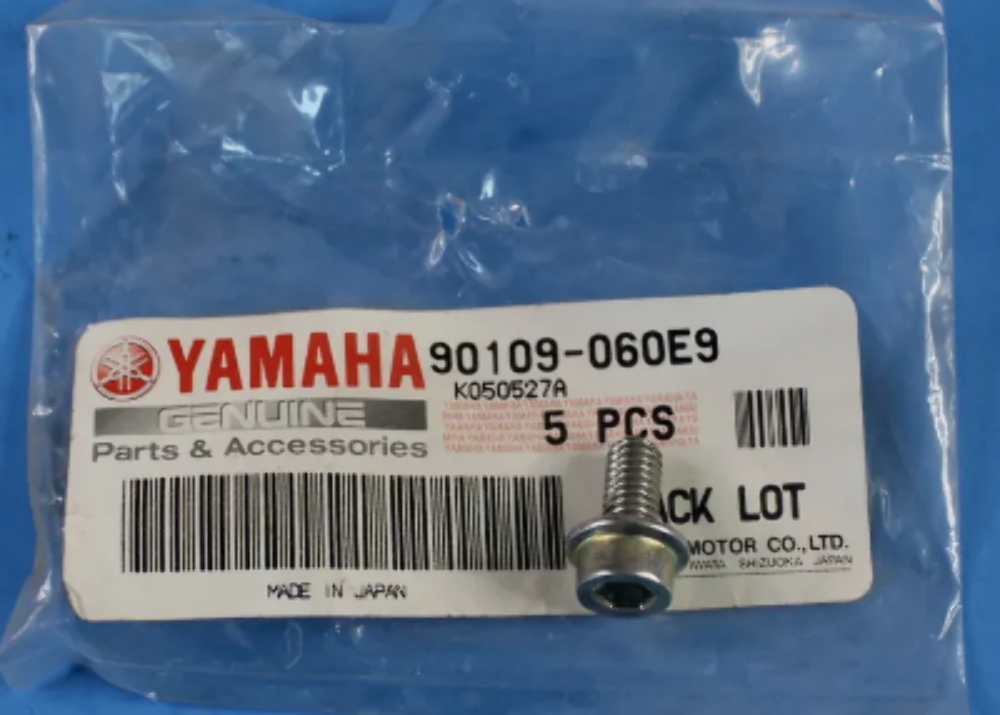 QTY 3 | NOS Yamaha OEM M6x25 Flange Bolt WR250 FJR1300 FZ6R YZF-R1