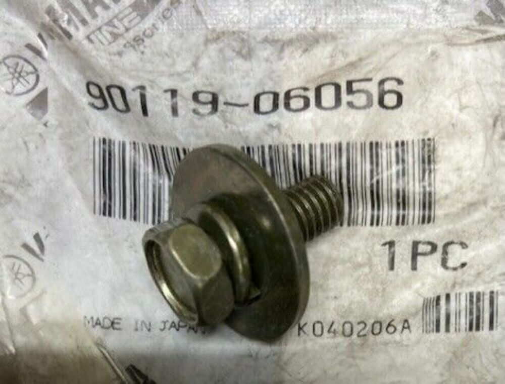 Yamaha Bolt W/Washer Raptor YZ490 TW200 YZ250 Grizzly Kodiak 90119-06056