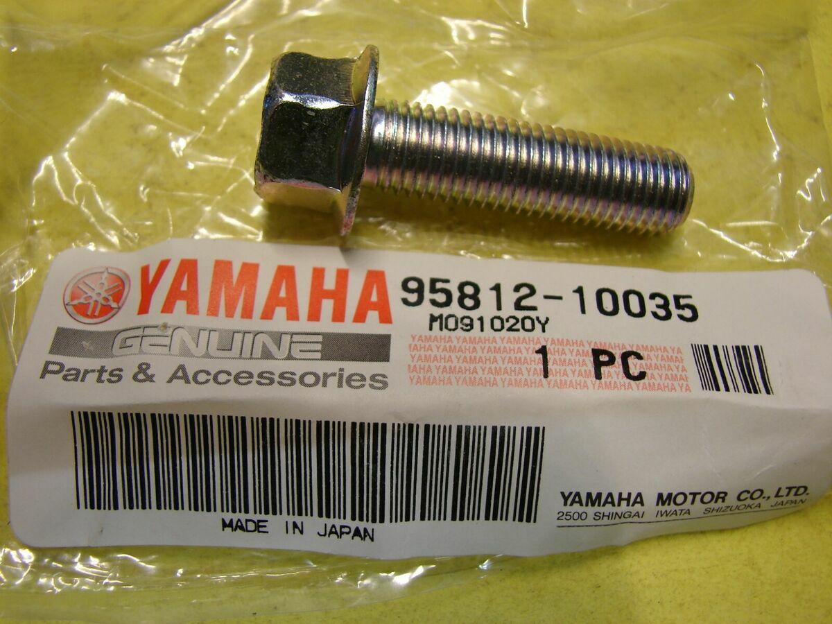 NOS YAMAHA FOOT PEG BOLT 95812-10035 NEW OEM