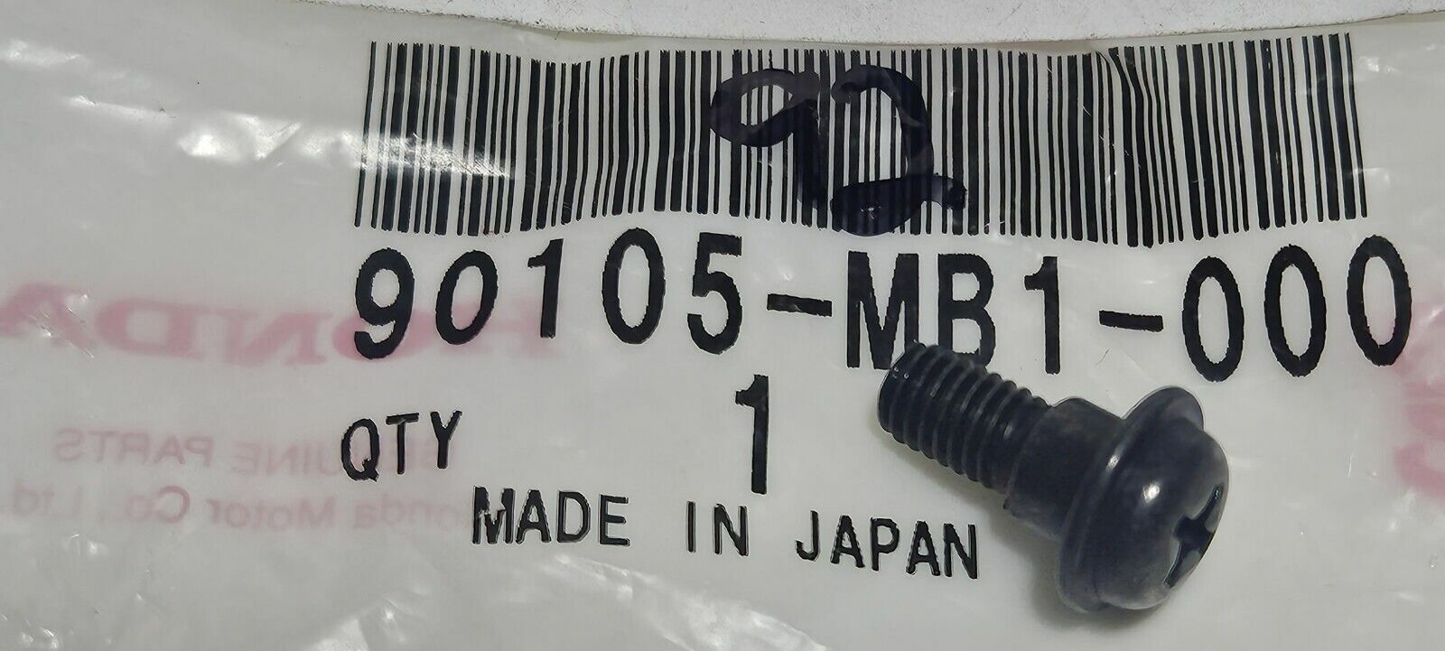 NOS Genuine Honda Special Screw 5X12 GL1800 VT750C VT750C2 VT750CS 90105-MB1-000