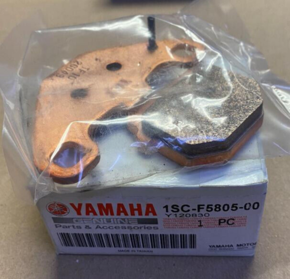 Yamaha OEM Front Brake Pad Set (2 pads) 2012-2013 YFM300 Grizzly 1SC-F5805-00-00